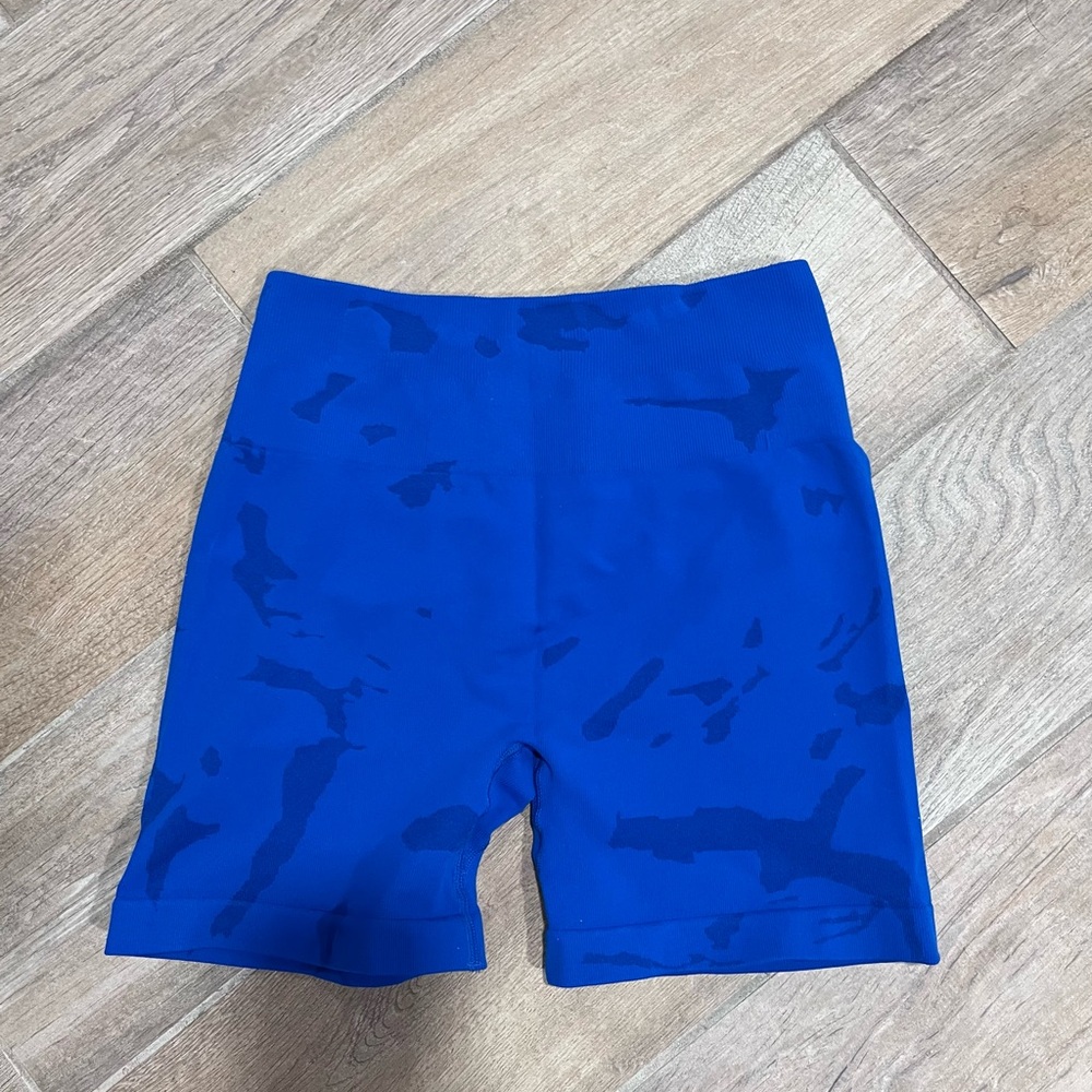 Blue Camouflage Aurola Shorts